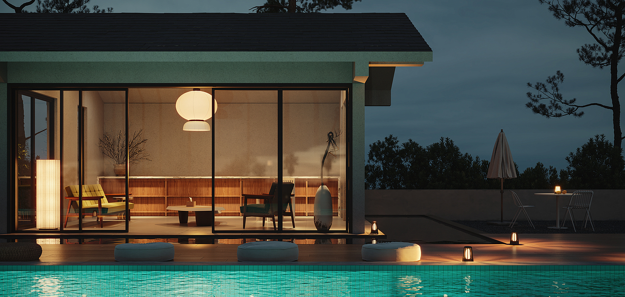 别墅/民宿酒店外立面-白龙马效果图杨芸