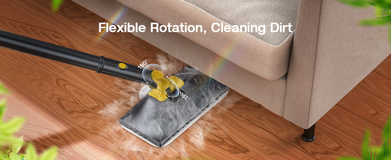 多功能蒸汽拖把产品渲染