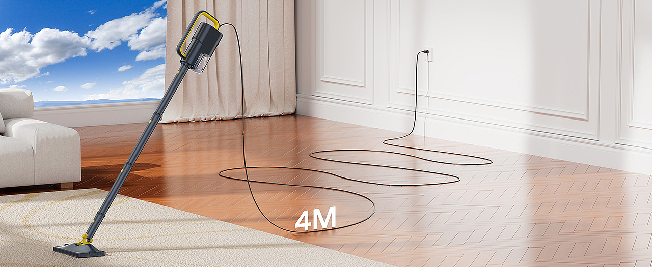 多功能蒸汽拖把产品渲染