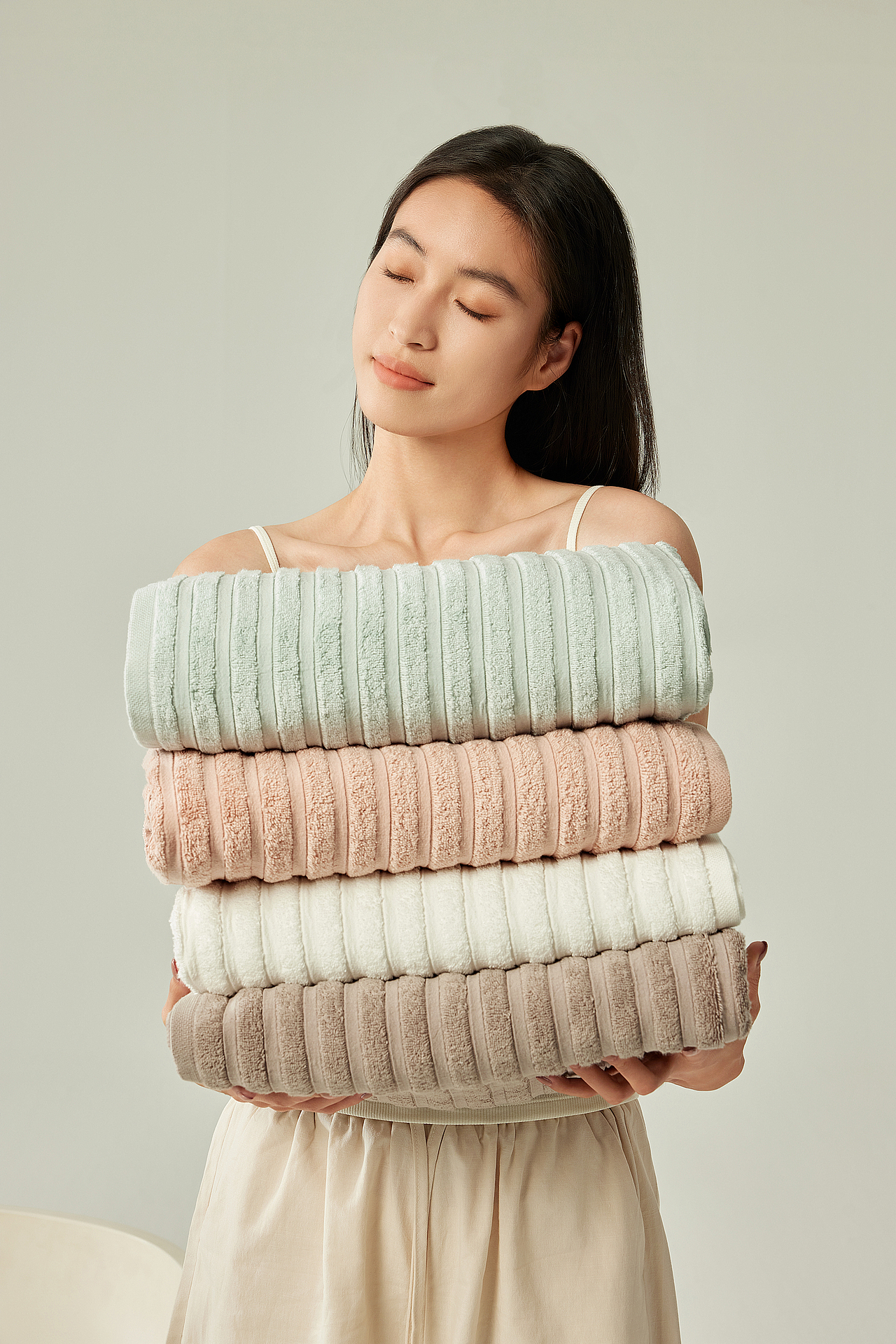 无印良品浴巾视觉拍摄（图ZMzgyNjE0Njcy） - 产品摄影 - 站酷设计师郎神原创素材 - 站酷ZCOOL