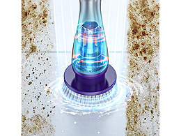 紫灰色多功能電動(dòng)清潔刷產(chǎn)品渲染