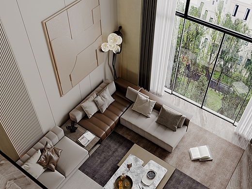 意式挑空别墅-白龙马效果图杨芸