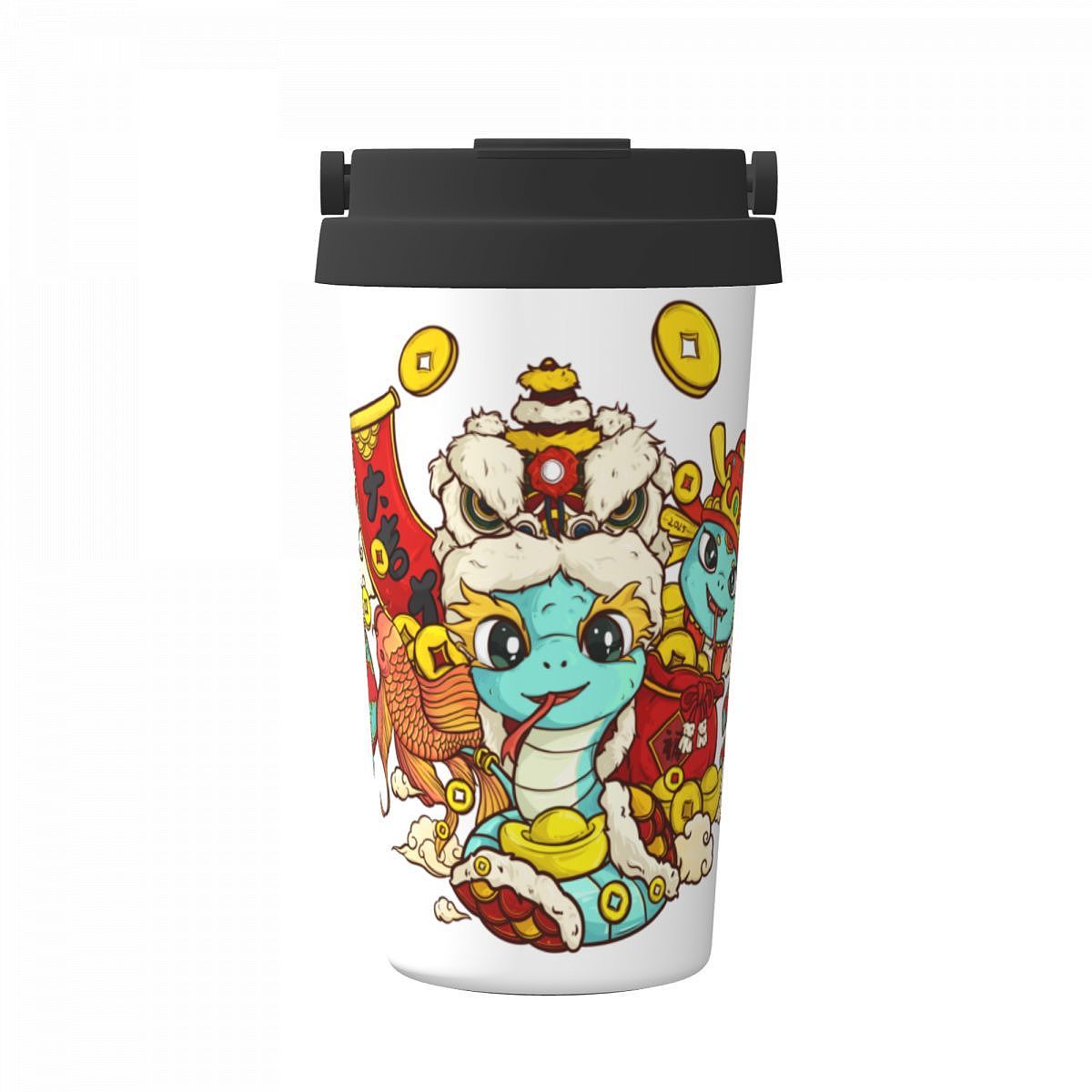 蛇年主题插画 海报设计