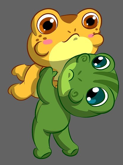 呱呱——运动系列2（图ZMzgyNjI1NDg4） - 单幅漫画 - 站酷设计师小木马在画画原创素材 - 站酷ZCOOL