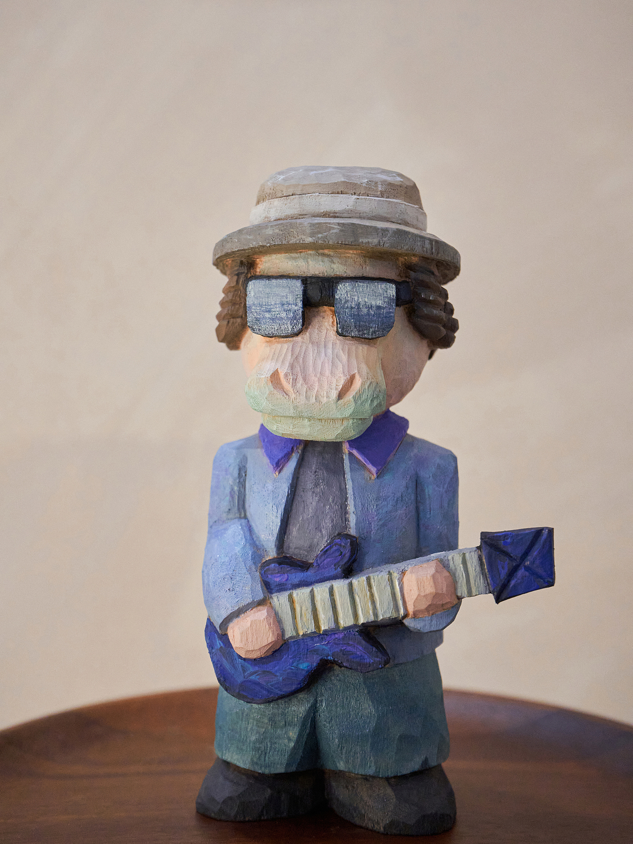 小木雕|河马摇滚乐手