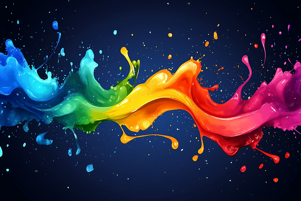 绚丽颜色的背景