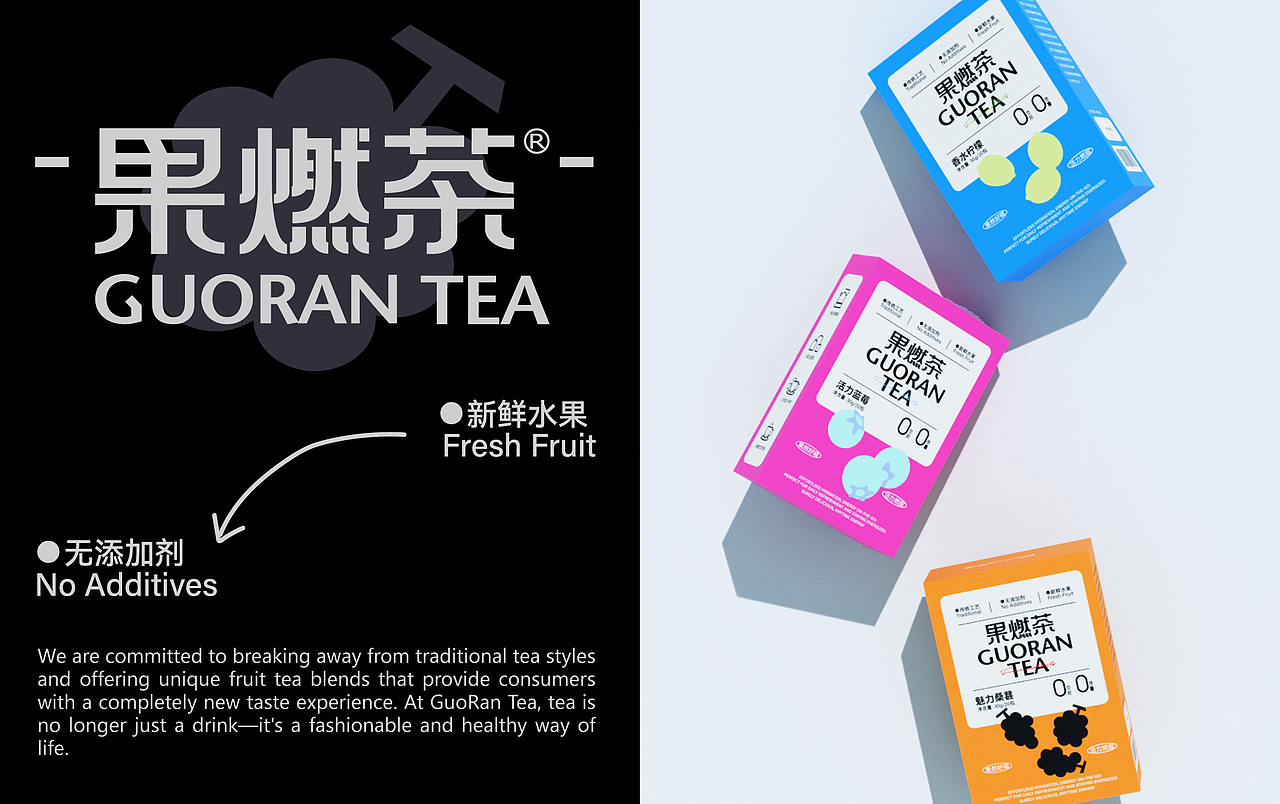 GUORAN果燃茶 | 茶饮品牌设计 包装设计(图ZMzgyNjUwMTA0) - 品牌 - 站酷设计师言言荷原创素材 - 站酷ZCOOL