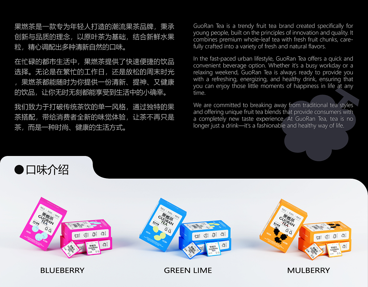 GUORAN果燃茶 | 茶饮品牌设计 包装设计(图ZMzgyNjUxMDI0) - 品牌 - 站酷设计师言言荷原创素材 - 站酷ZCOOL
