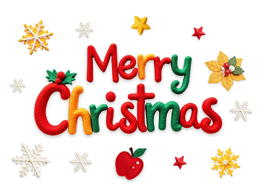 毛毡风格圣诞Xmas贴纸