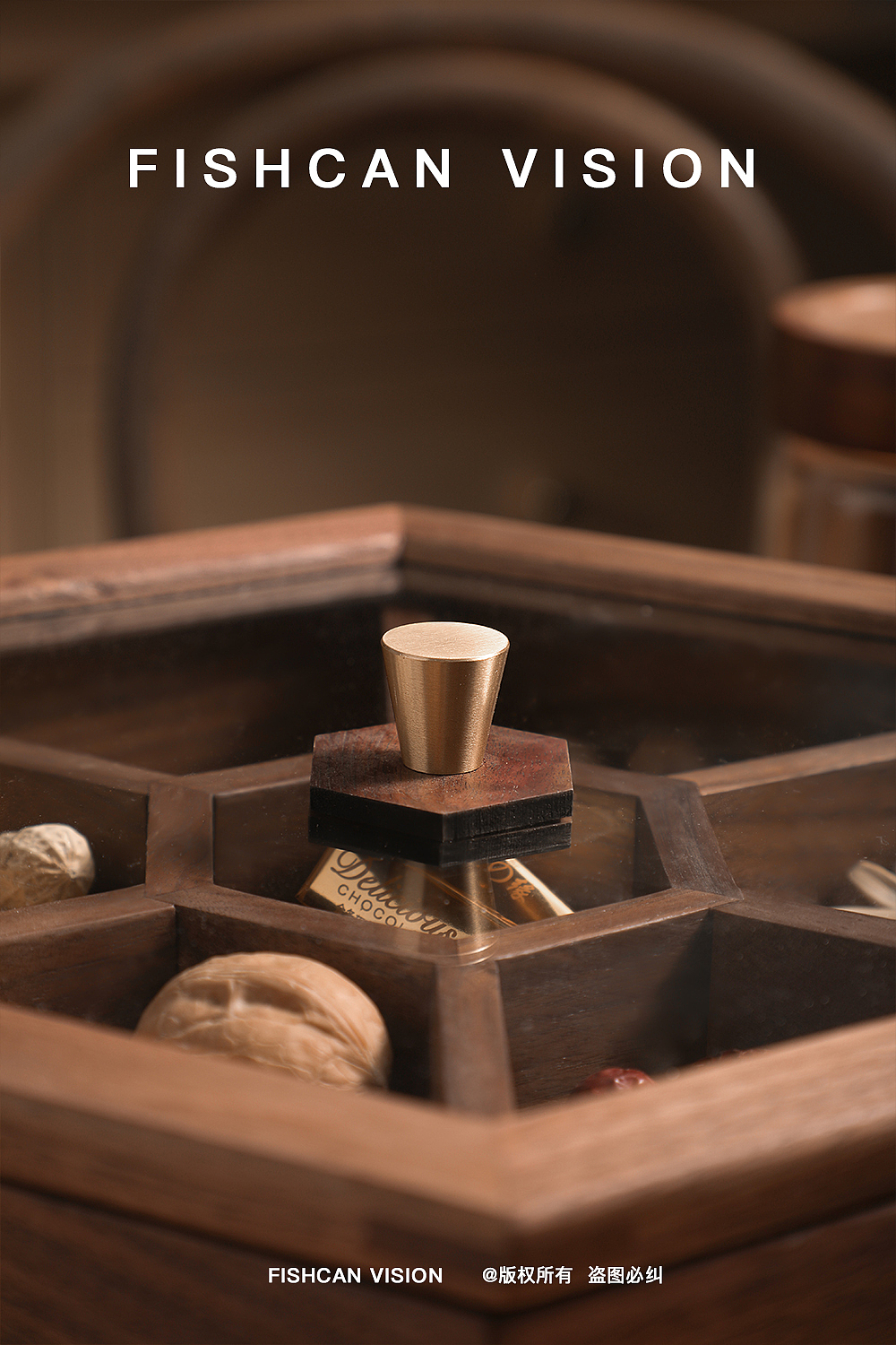 产品摄影 | 木质干果收纳盒 x 鱼罐头视觉