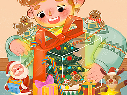 圣誕節(jié)插畫～