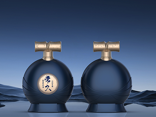 《常久·竹韵生香》白酒包装设计/包装设计