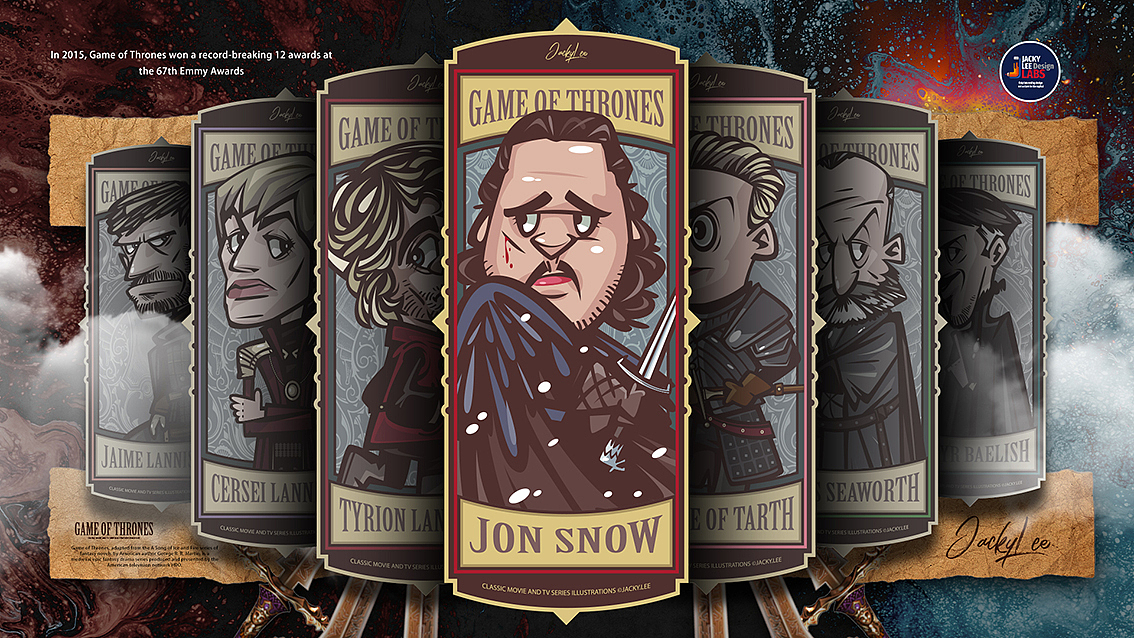 美剧权利的游戏部分人物随手画