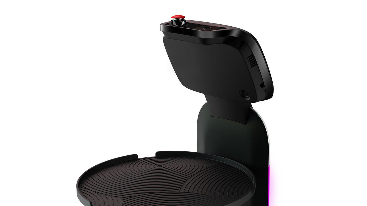 送餐机器人「饱饱」渲染图