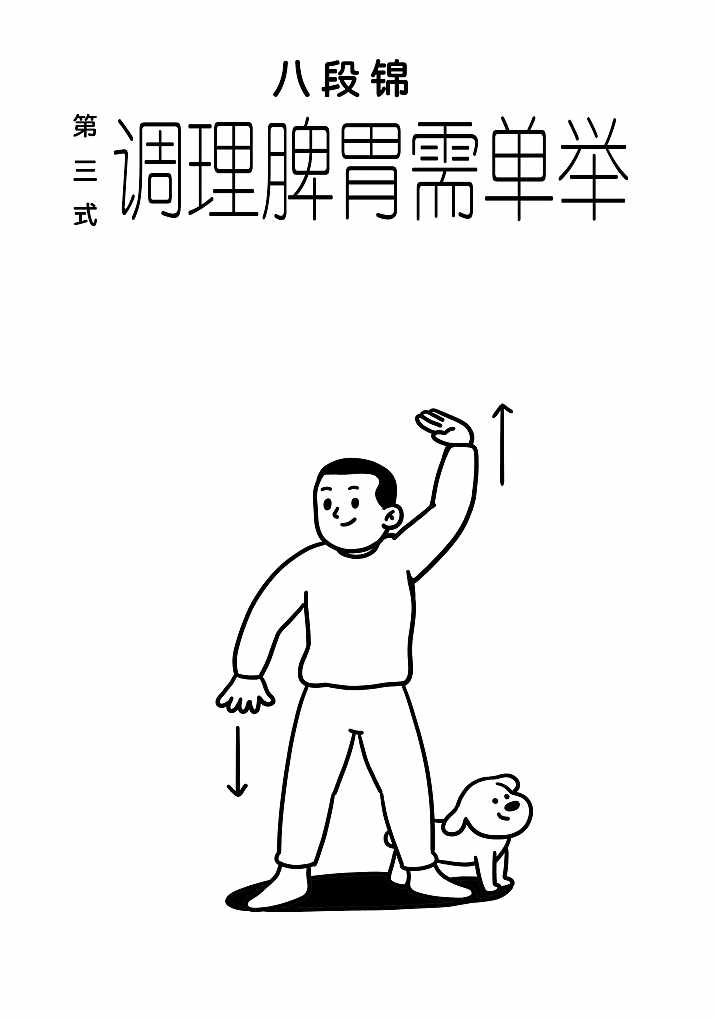 八段锦简笔画（图ZMzgyNjY3NzQ0） - 商业插画 - 站酷设计师插画师傅逗原创素材 - 站酷ZCOOL