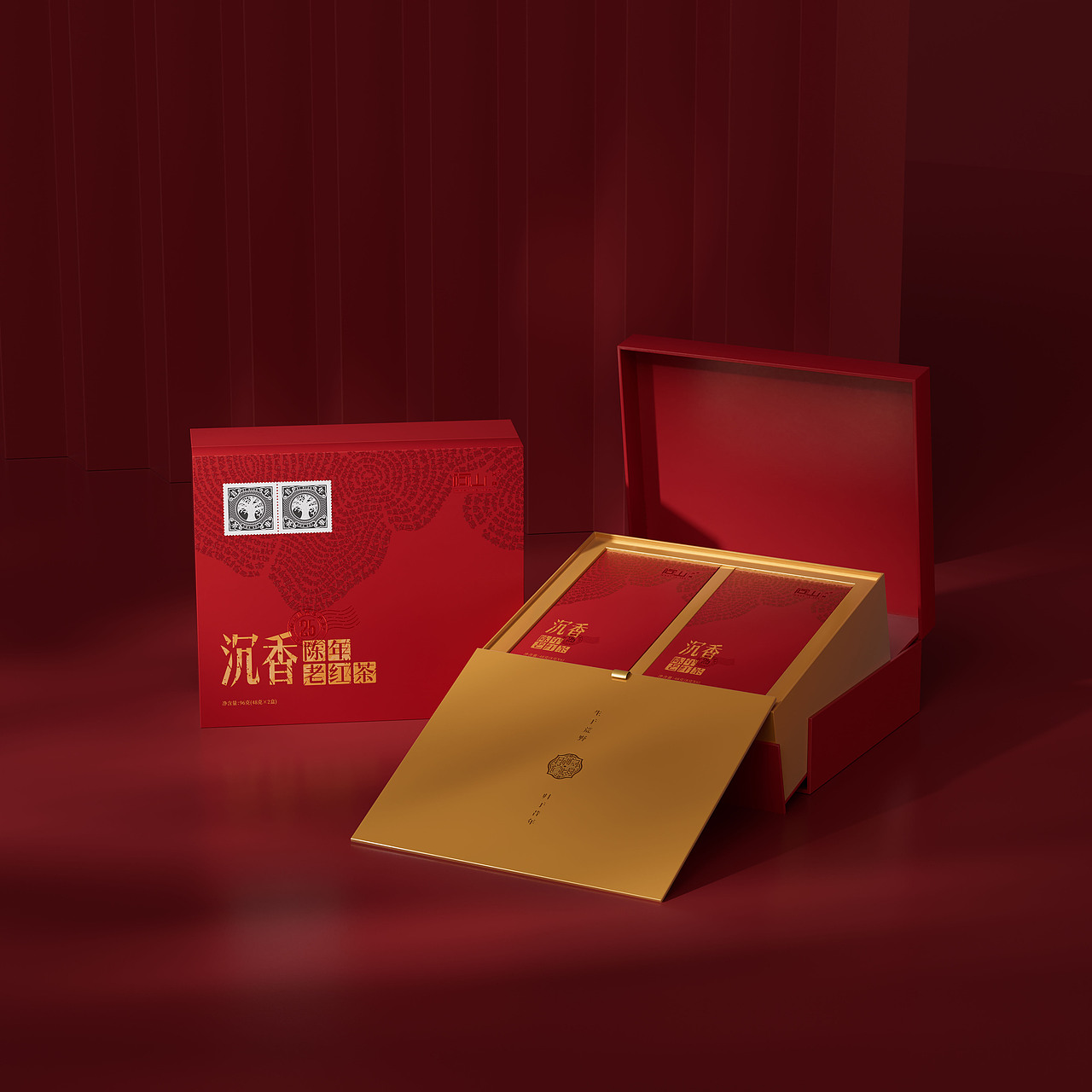 琢创意×问山 | 《昔年茶事》年份茶高端茶叶包装设计