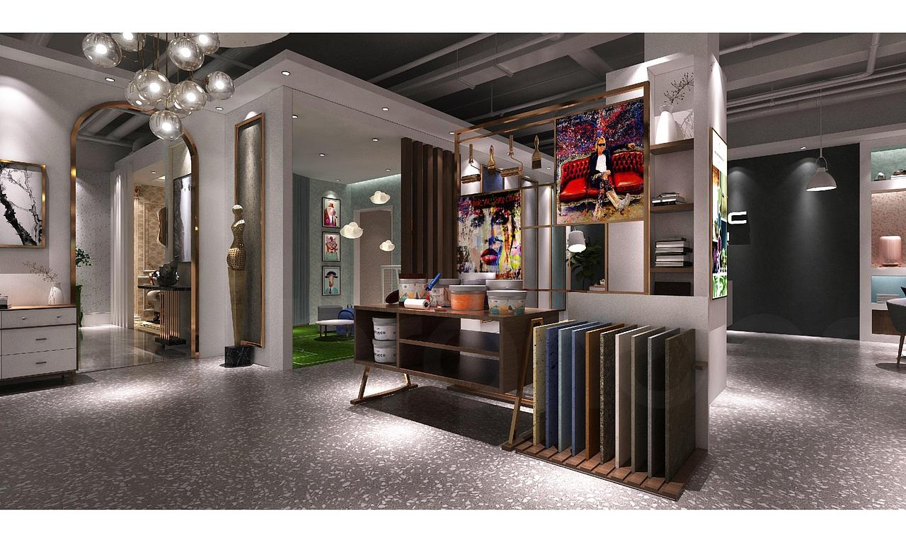 广州蔻帝木地板瓷砖涂料si设计手册展厅设计公司