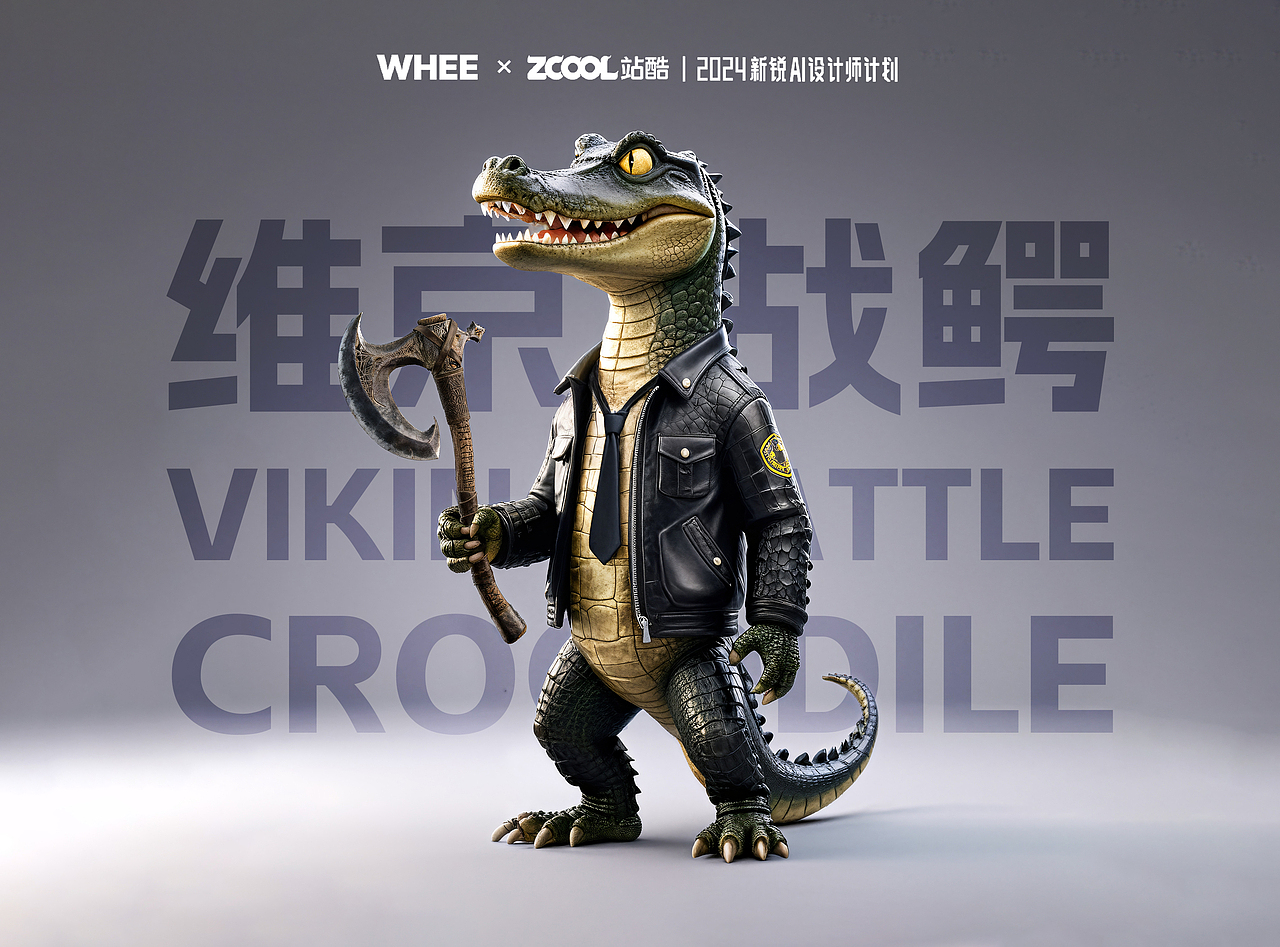 维京战鳄（图ZMzgyNjgyNjMy） - AI作品 - 站酷设计师TheLeft原创素材 - 站酷ZCOOL