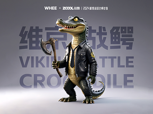 维京战鳄（个人主页-ZNzEwNTMyNjQ=） - AI作品 - 站酷设计师TheLeft原创素材 - 站酷ZCOOL