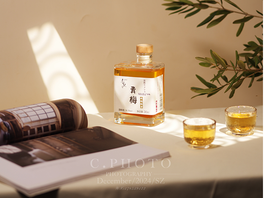 深圳产品摄影青梅酒摄影美食摄影玻璃杯摄影