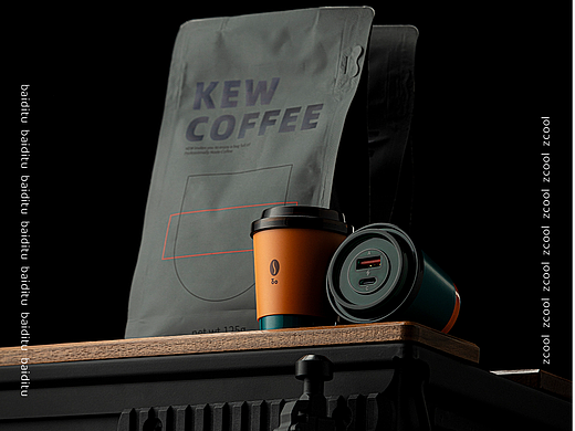 随手拍丨蓝方形咖啡充电器