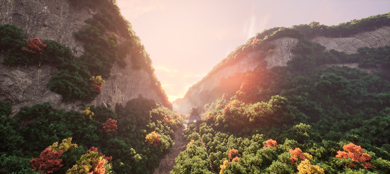 ue5-剑门关-虚拟场景展示