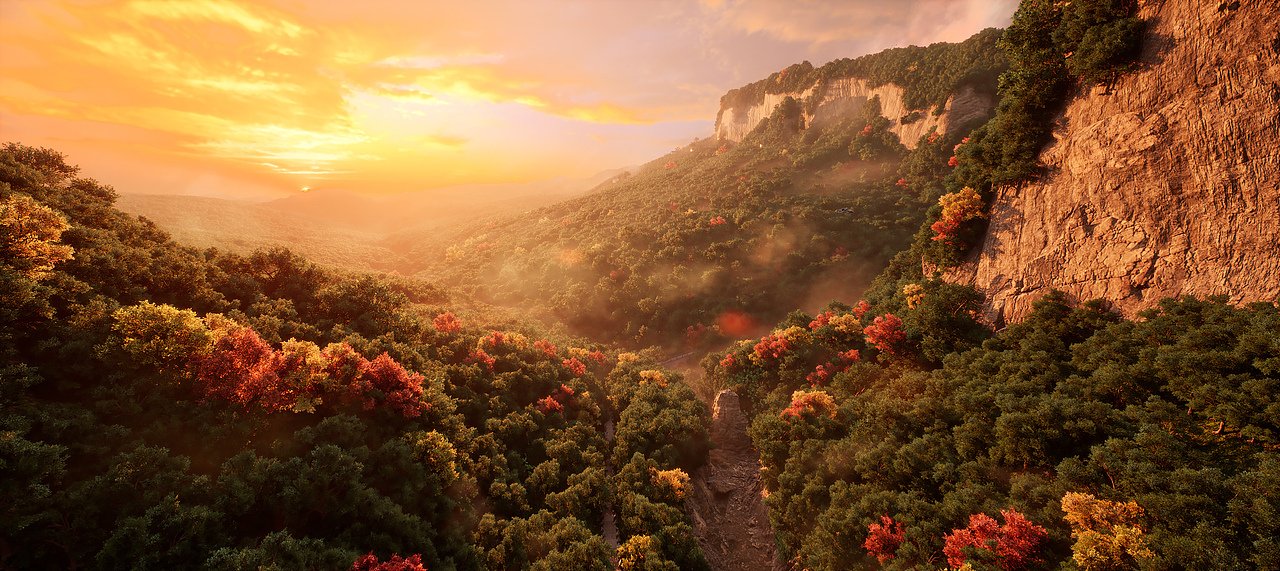 ue5-剑门关-虚拟场景展示