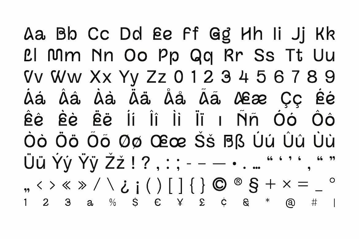 前卫创意极简主义潮流文创海报封面标题无衬线英文字体