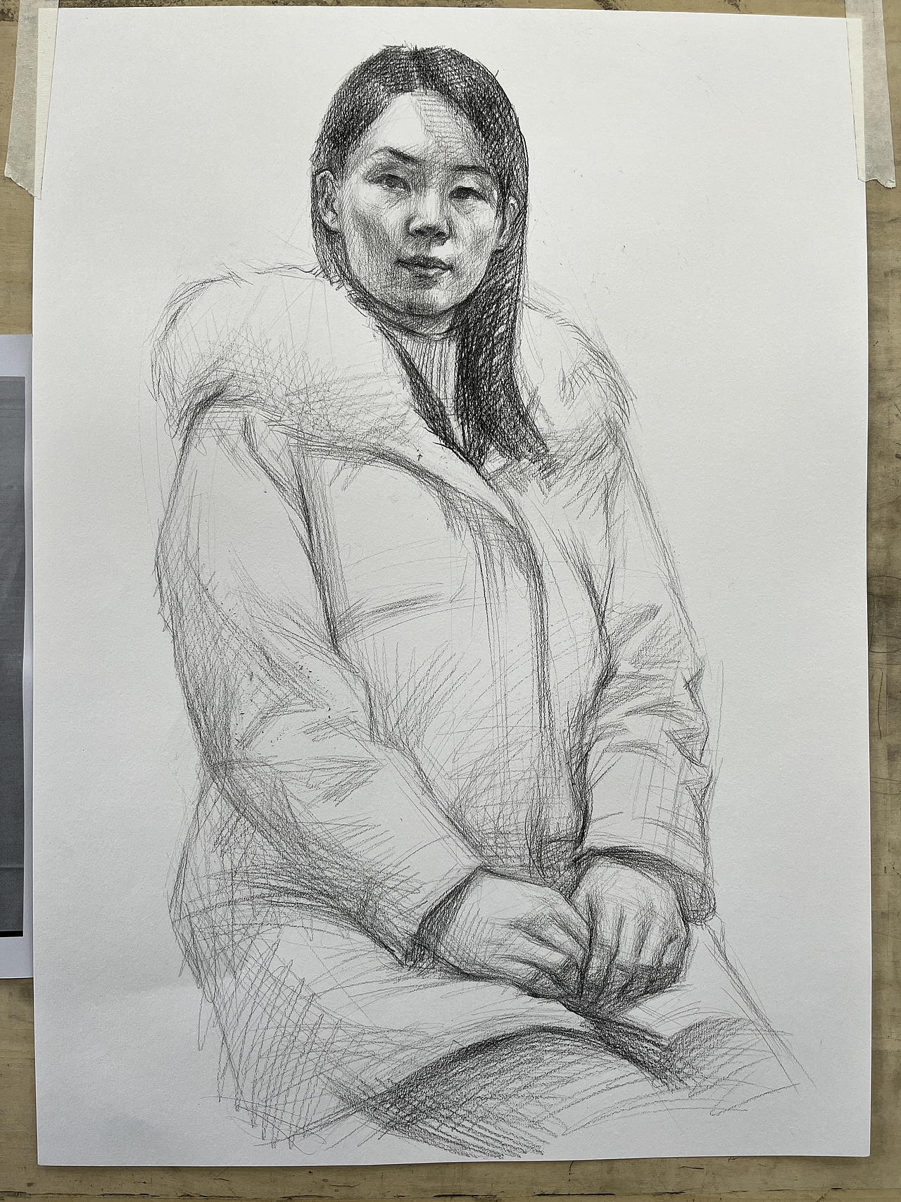 国美素描半身带手考题（图ZMzgyNzEwMjU2） - 绘画 - 站酷设计师唐老师的素描课堂原创素材 - 站酷ZCOOL