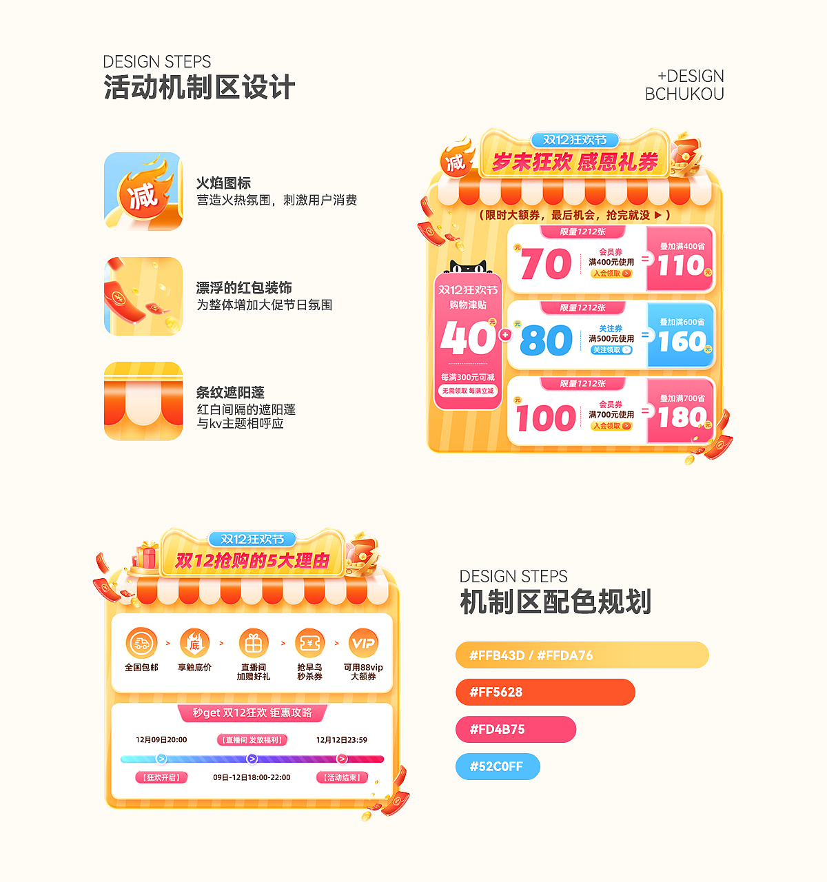 双12狂欢节页面视觉策划分享