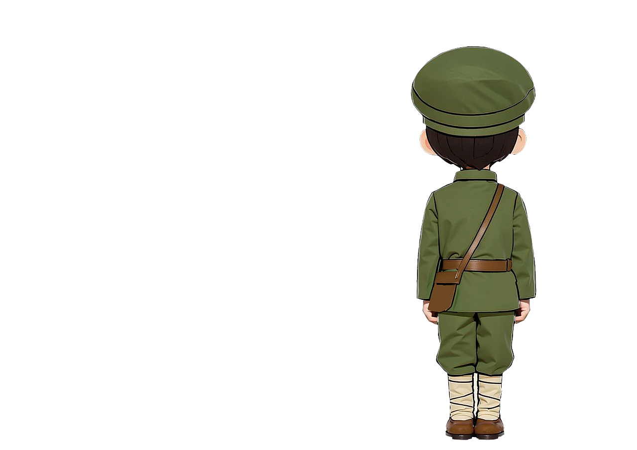 红军小战士卡通可爱ip形象
