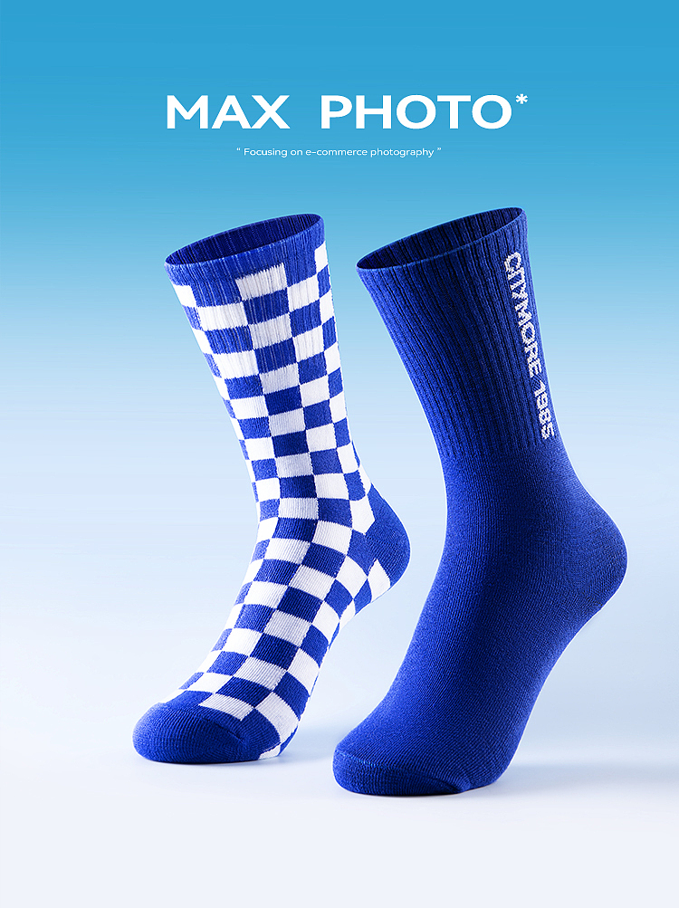 克莱因蓝 袜子 & 很出色创意图 点击率爆爆爆 N20