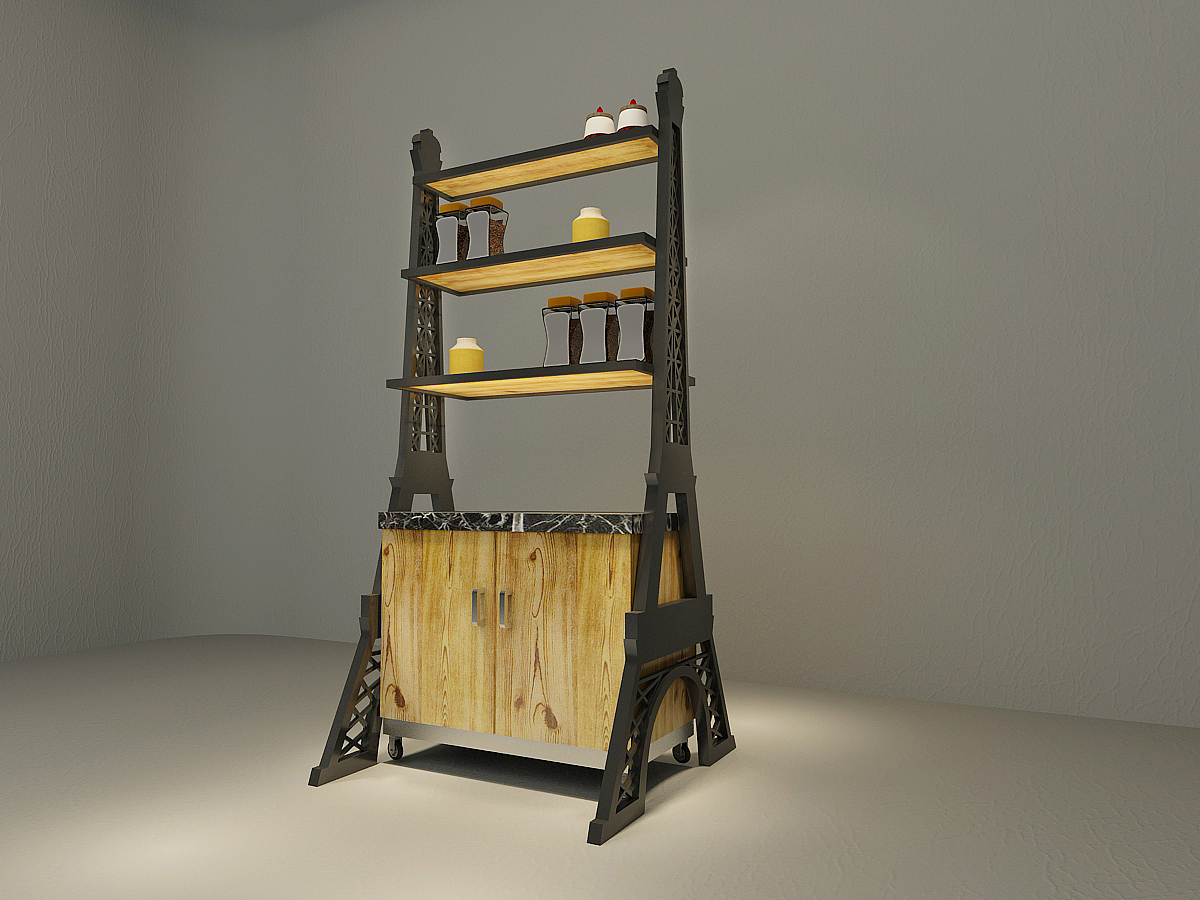 埃克斯咖啡岛-置物架