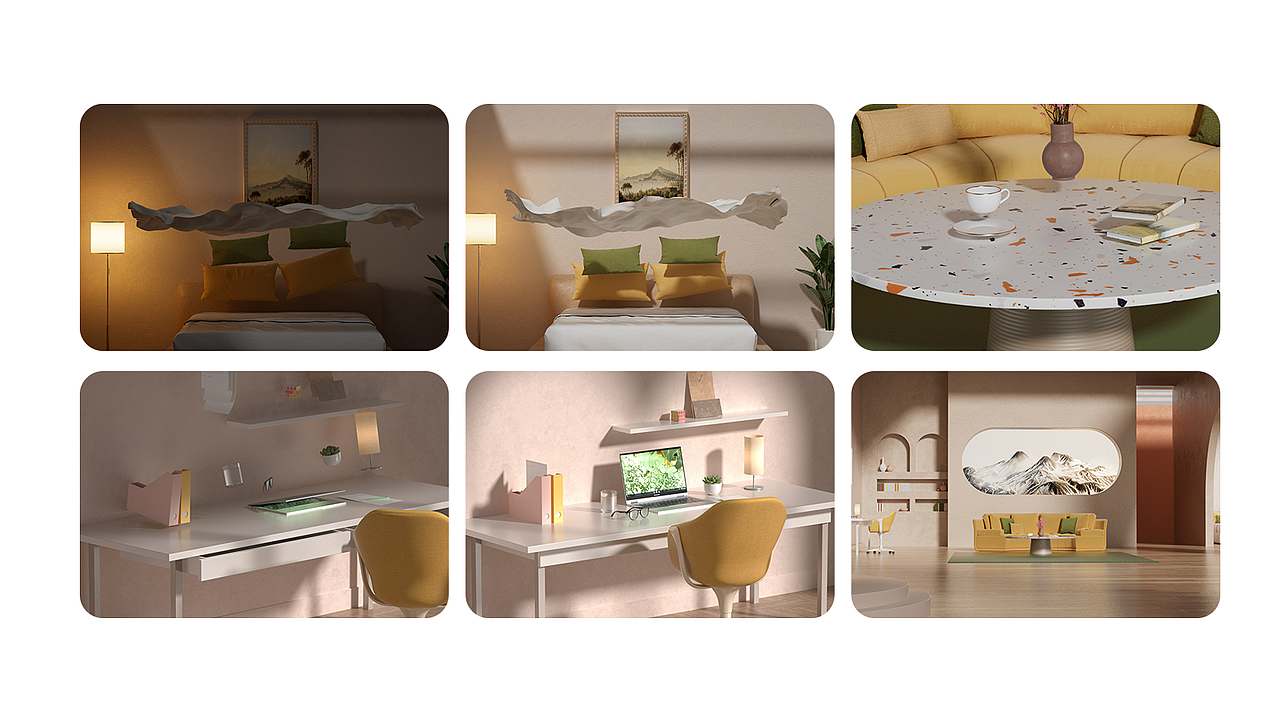 C4D动态家具布料合集(临摹作品)