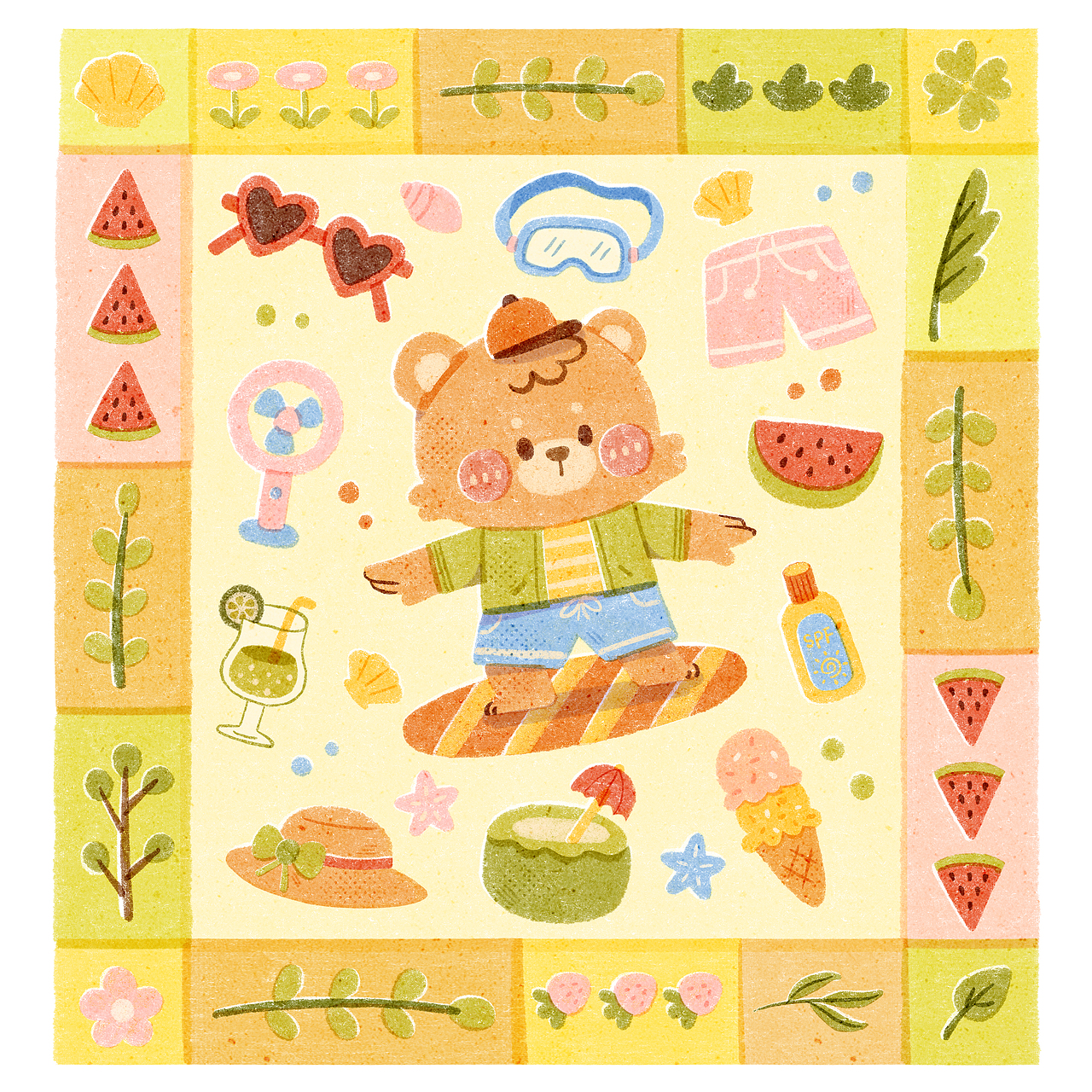 一些丝网印风格的合集（图ZMzgyNzMzMTY0） - 儿童插画 - 站酷设计师画画的烨子原创素材 - 站酷ZCOOL