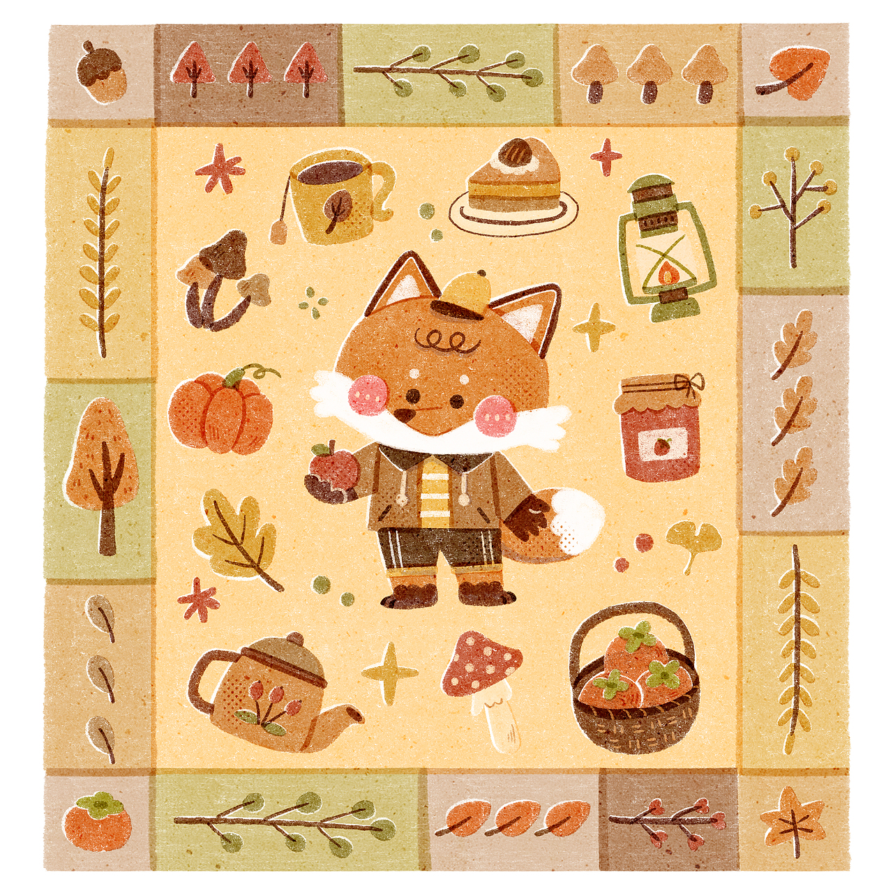 一些丝网印风格的合集（图ZMzgyNzMzMTY4） - 儿童插画 - 站酷设计师画画的烨子原创素材 - 站酷ZCOOL