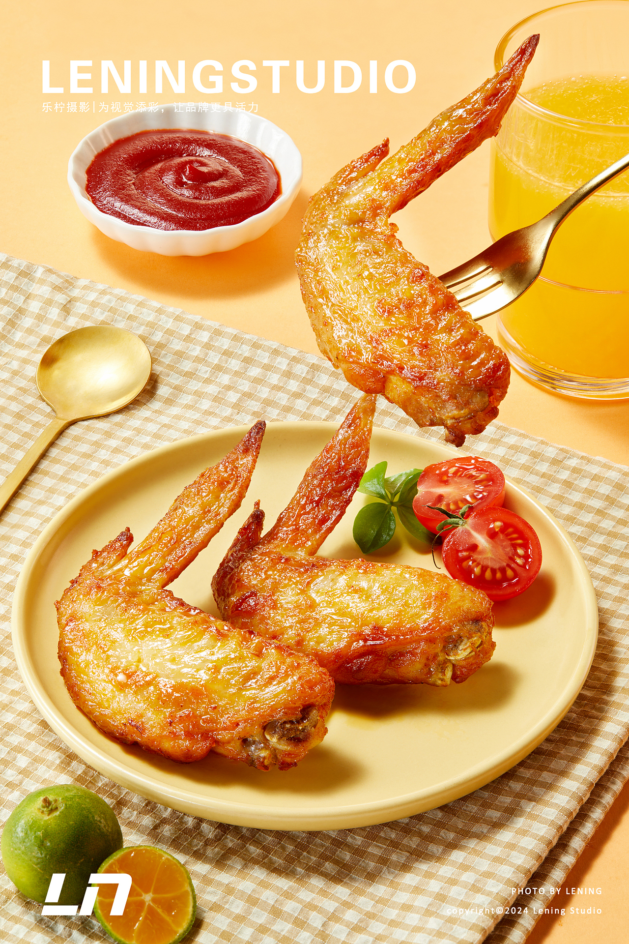 炸物拍摄|民和炸鸡翅✖乐柠视觉