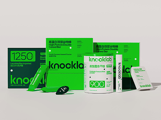 Knocklab益生菌品牌视觉及产品包装设计2.0