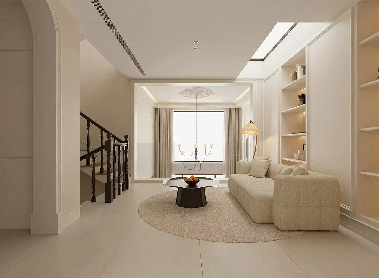 现代奶油风私宅,捕捉一场【审美】与【艺术】的邂逅