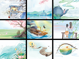 《中学生天地》杂志内文配图插画