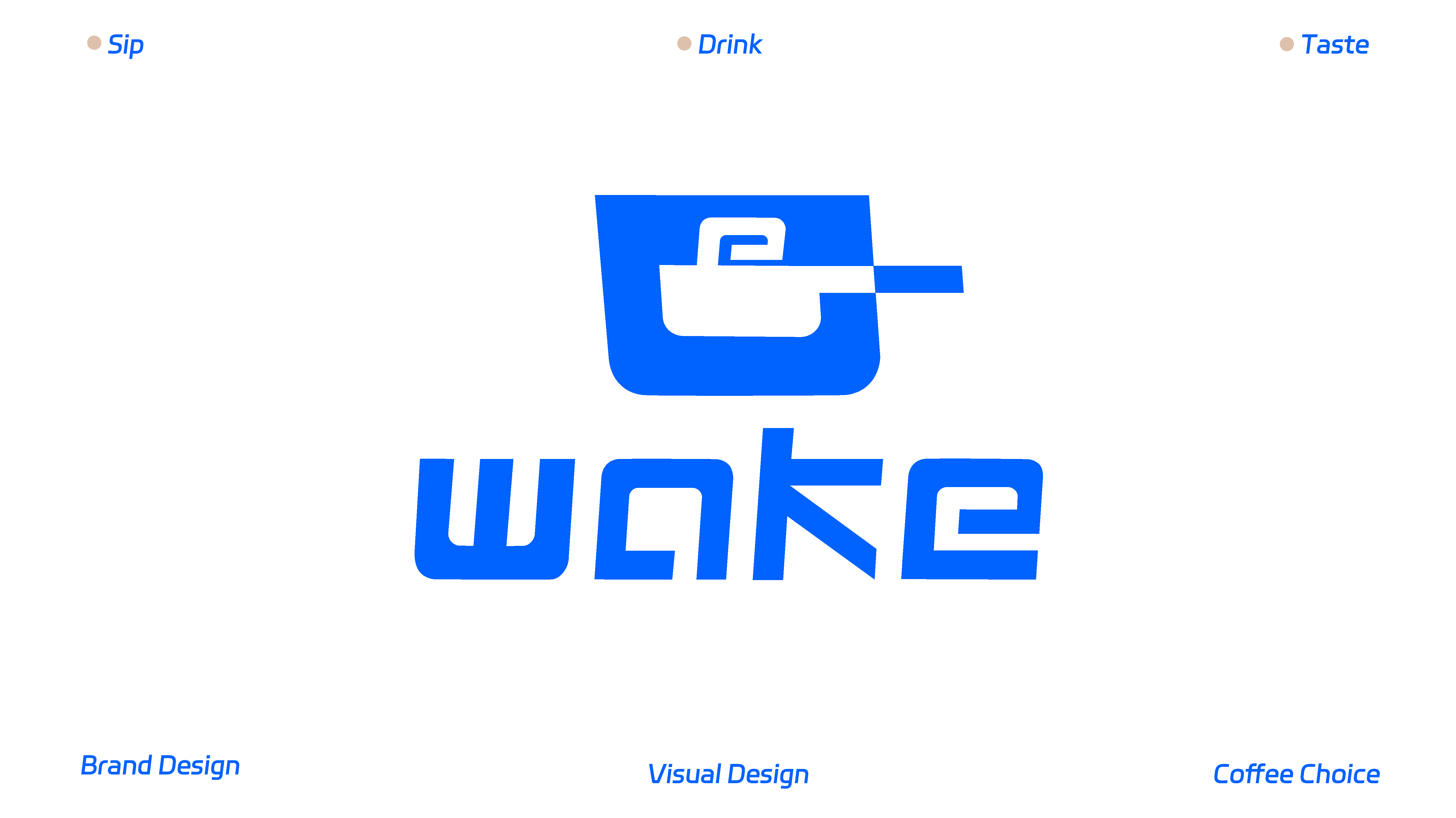 WAKE为客-家用咖啡品牌全案丨标志/VI