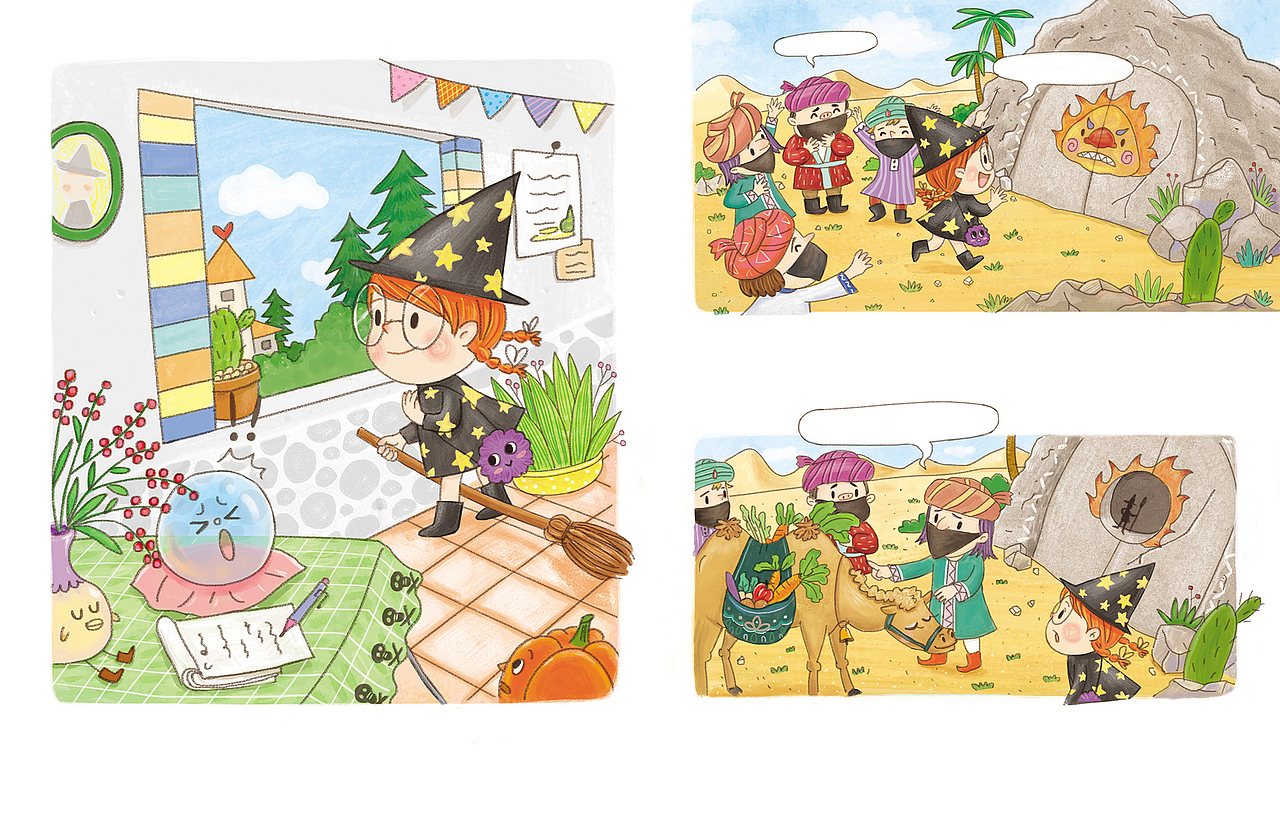 小魔女期刊合集（圖ZMzgyODAzMjky） - 兒童插畫 - 站酷設(shè)計(jì)師朵萊朵原創(chuàng)素材 - 站酷ZCOOL