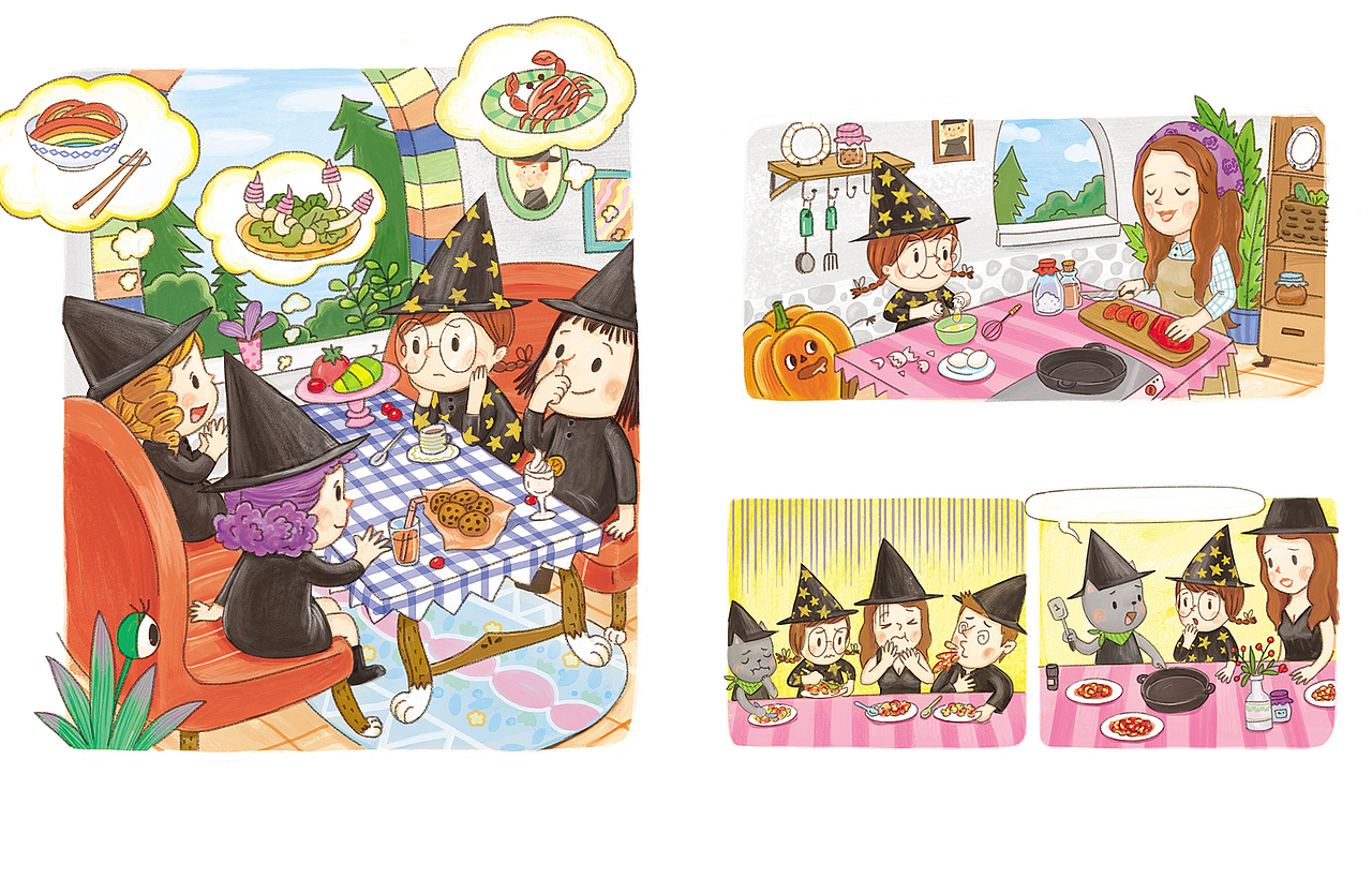 小魔女期刊合集（圖ZMzgyODAzNDUy） - 兒童插畫 - 站酷設(shè)計(jì)師朵萊朵原創(chuàng)素材 - 站酷ZCOOL