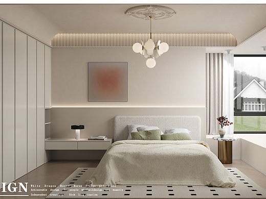 轻法式家装效果图案例