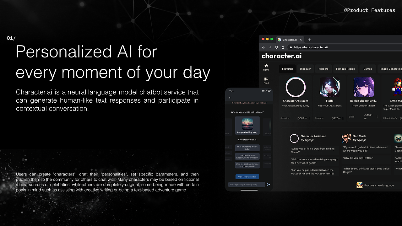 Character.ai UX Redesign（图ZMzgyODA4MjQ4） - 软件界面 - 站酷设计师EvanS223原创素材 - 站酷ZCOOL