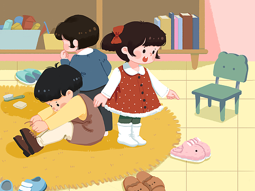 给儿童杂志画的插图合集