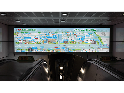 上海CITY WALK指南丨昌平路善治街道原创手绘地图