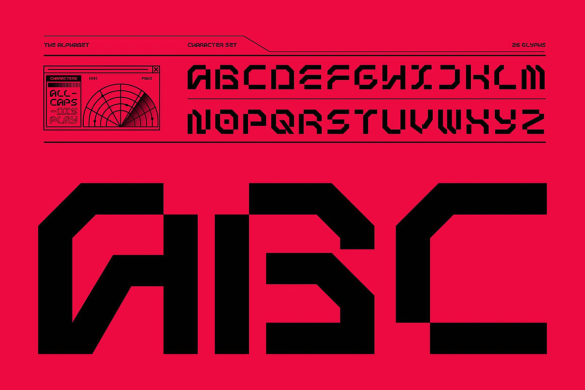 未来科幻电竞游戏赛博朋克科技海报封面标题英文字体（图ZMzgyODM1ODQ4） - 字体/字形 - 站酷设计师最西文集原创素材 - 站酷ZCOOL