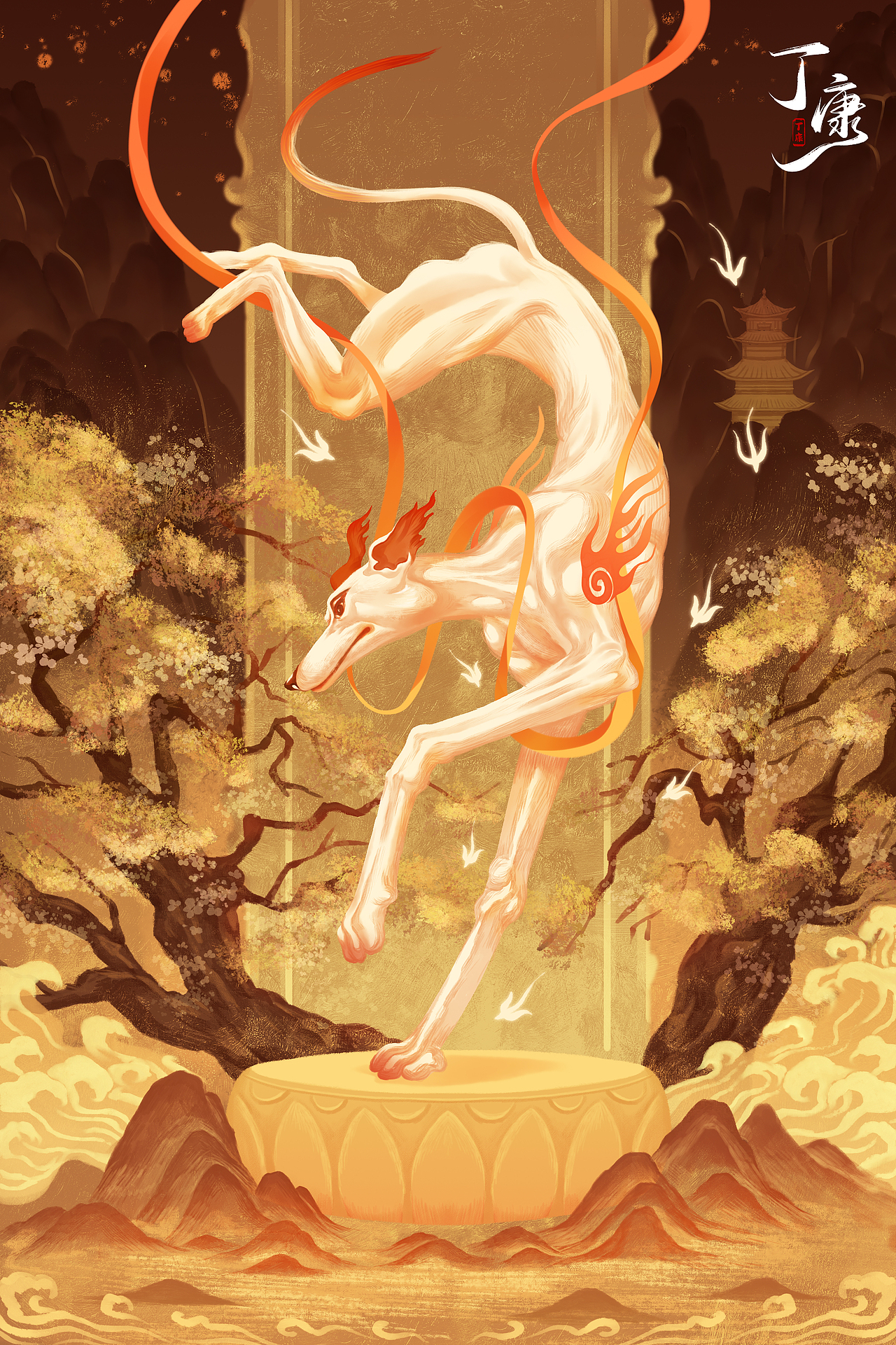 国风十二生肖系列插画