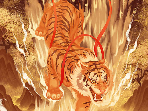国风十二生肖系列插画
